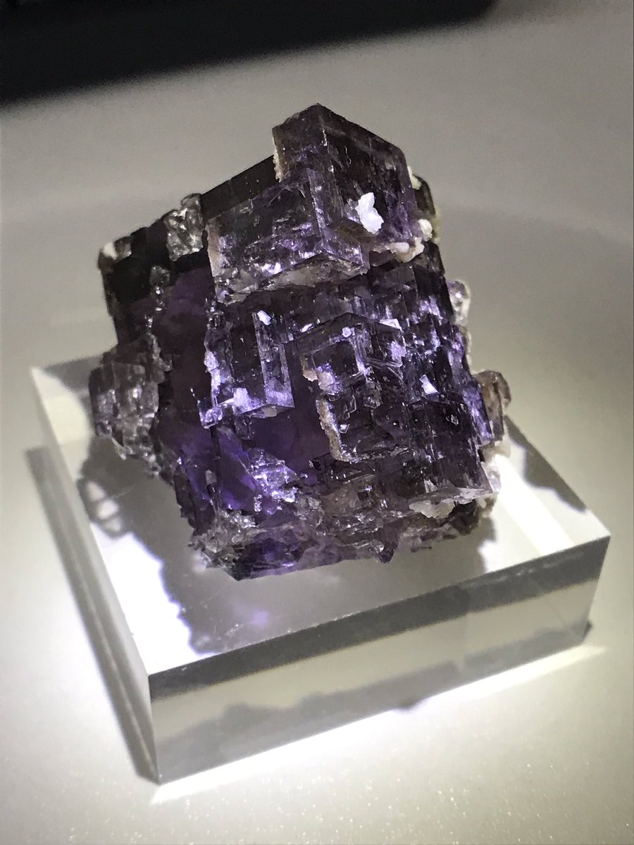 ミネラルロマンスで衝動買いしたフローライト
透明感とステップ状の結晶に一目惚れ☺️
これが自然にできるってすごい…