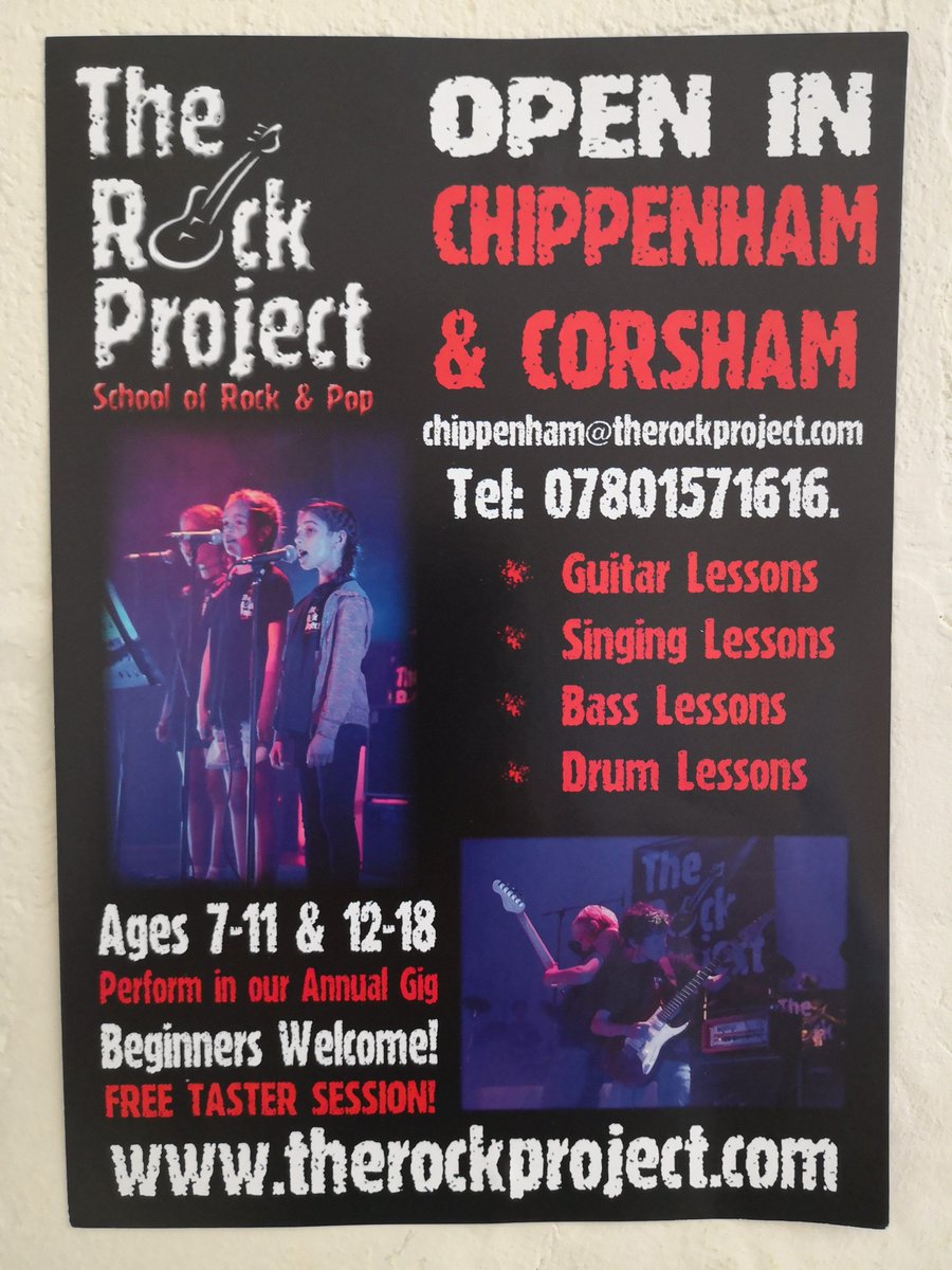 WILTSCIL's tweet photo. @TRPChippenham run sessions on a Wednesday evening in Chippenham and a Thursday evening in Corsham, for any budding rock stars out there #goodlife #MakeSomeoneWelcome #rockproject https://t.co/nq5zOJjPAB