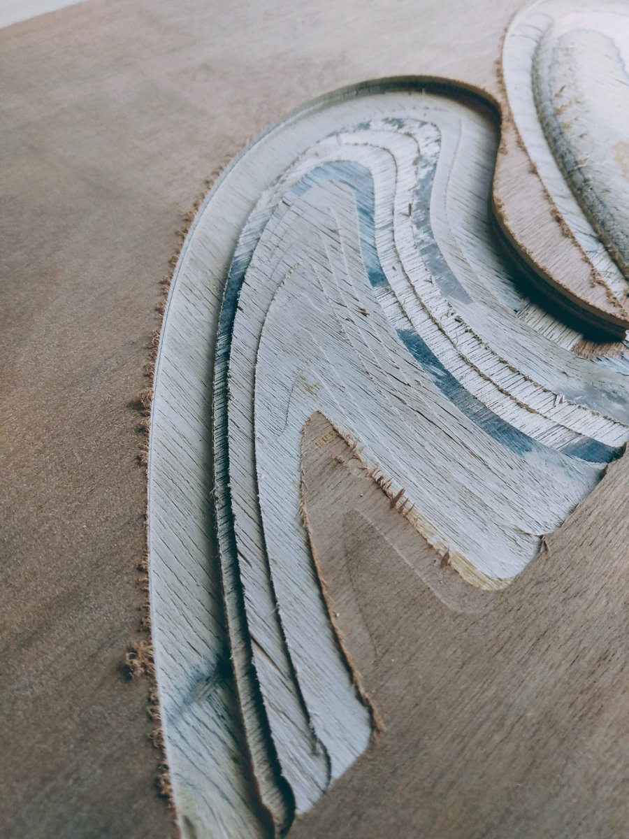 finfoil's tweet photo. Comparing finishing strategies on $2000 #xcarve without tool change.

Rough: 3min
Fast: 5:30min
Good: 9:20min
No-sanding: 13min

I shouldn't explain how your industrial #CNC would do 👌

#surf #windsurfing #inventables https://t.co/UtCsoNyHzO
