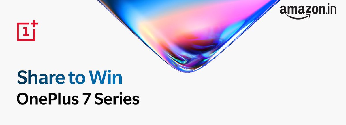 Want to win a OnePlus 7 Series smartphone? All you have to do is: 1. Retweet this with #WaitingFor7 and #OnePlus7Series 2. Subscribe by clicking ‘Notify Me’ on amazon.in/oneplus7series Go Beyond Speed with the launch event on 14 May. T&C : amzn.to/2XMFrJE