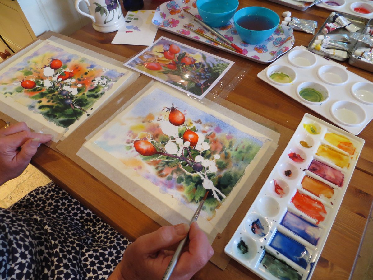 Supporting <a href="/hospiceuk/">Hospice UK</a> with an #auction lot at their #GalaDinner 8 May. Bid for 2 #Watercolour places at Treetops! bit.ly/2WcByxn #Newbury #Art #Wellbeing #Westberks #Charity