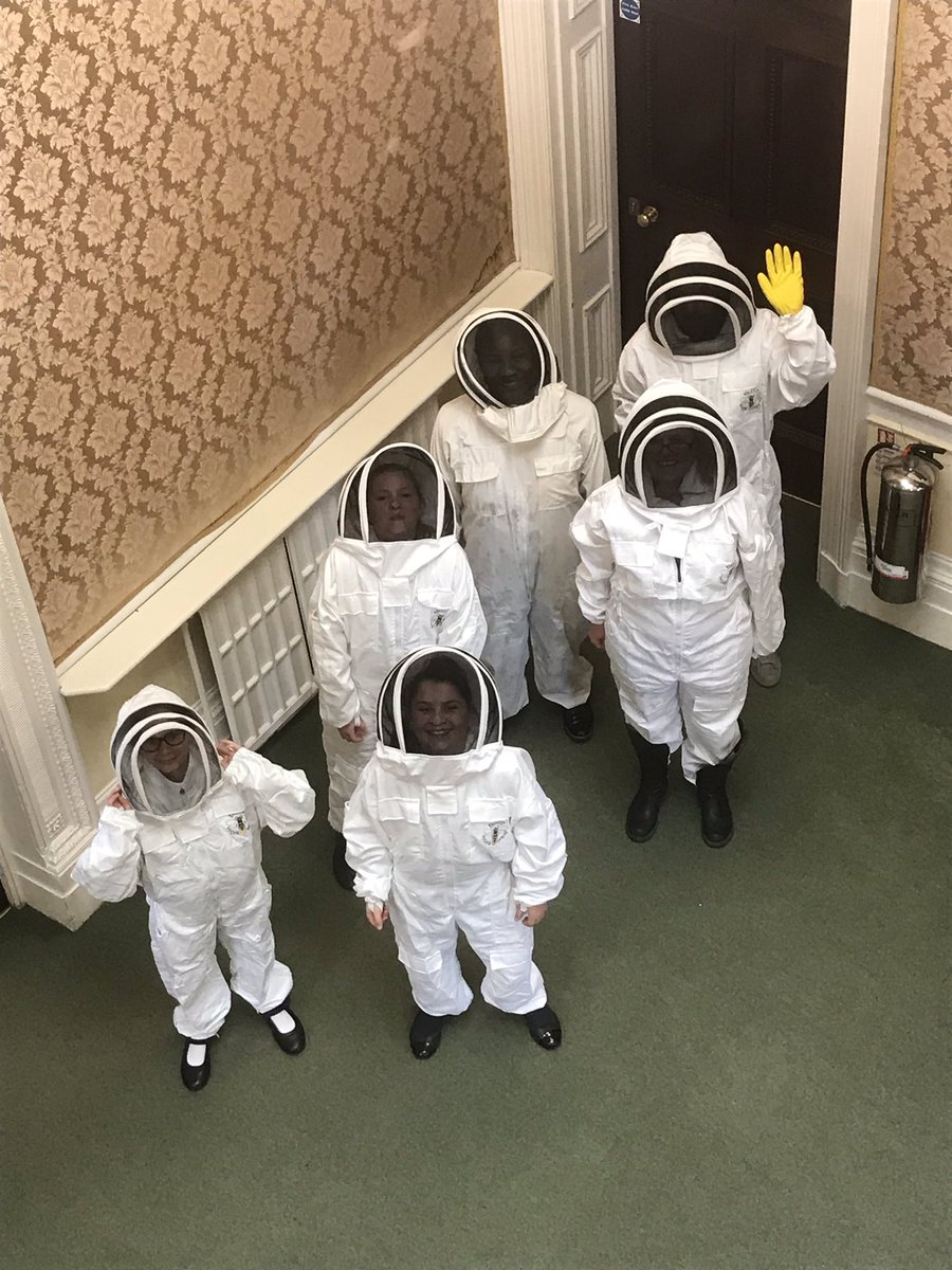 DunottarHead's tweet image. Our first session of the beekeeping club!  #warriorlearning #curiosity