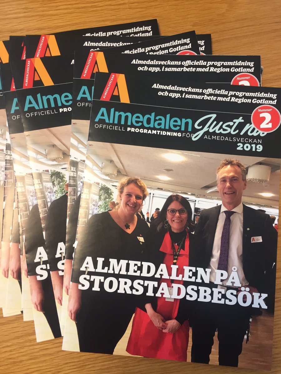 Nummer 2 av Almedalen Just Nu är hämtad från tryckeriet. Läs den här: 
issuu.com/digprod/docs/a…
#almedalen #almedalsveckan #almedalenjustnu #Visby #Gotland #officiellaprogrammet