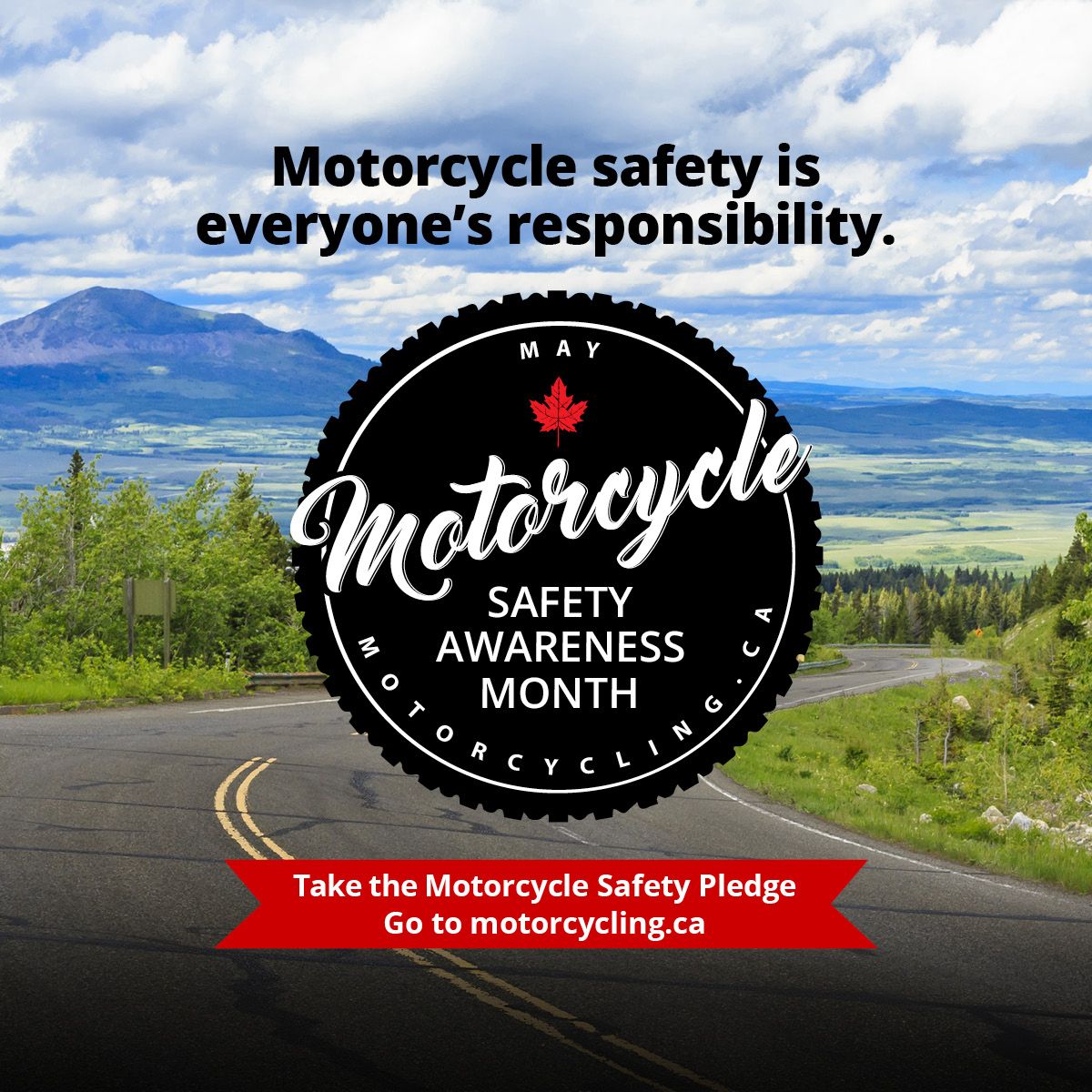 PartsCanada's tweet photo. May is Motorcycle Safety Awareness Month. Through the month of may we will be posting ways everyone can ride safe! https://t.co/EGM9ZGovag