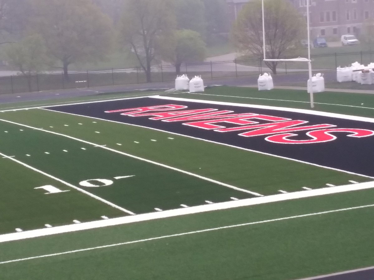 Raven314stl's tweet photo. Almost complete, Raven Nation. The new field will be ready to go for high school camp. https://t.co/WDKxIrk7Jx