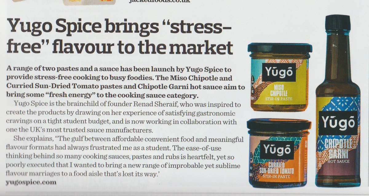 Purple Pilchard (@purplepilchard) on Twitter photo 'Yugo and get some' <a href="/YugoSpice/">Yugo</a> continues to make tasty waves in the sea of historically pedestrian cooking sauces - thank you <a href="/SpecialityFood/">Speciality Food Magazine</a> <a href="/MarketHalls/">Market Halls</a> <a href="/sainsburys/">Sainsbury's</a> <a href="/BoothsCountry/">Booths Supermarket</a> @BoroughBox 'Yugo and get some' <a href="/YugoSpice/">Yugo</a> continues to make tasty waves in the sea of historically pedestrian cooking sauces - thank you <a href="/SpecialityFood/">Speciality Food Magazine</a> <a href="/MarketHalls/">Market Halls</a> <a href="/sainsburys/">Sainsbury's</a> <a href="/BoothsCountry/">Booths Supermarket</a> @BoroughBox