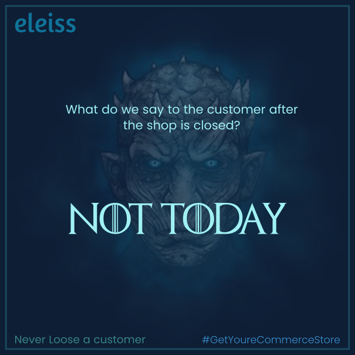 eleissIN's tweet photo. Never deny your customers!

#GameofThrones #aryaforthethrone #AryaStark #NotToday
#NightKing #NightKingSlayer #Eleiss #ITforBusiness https://t.co/5Z86oH3oLu