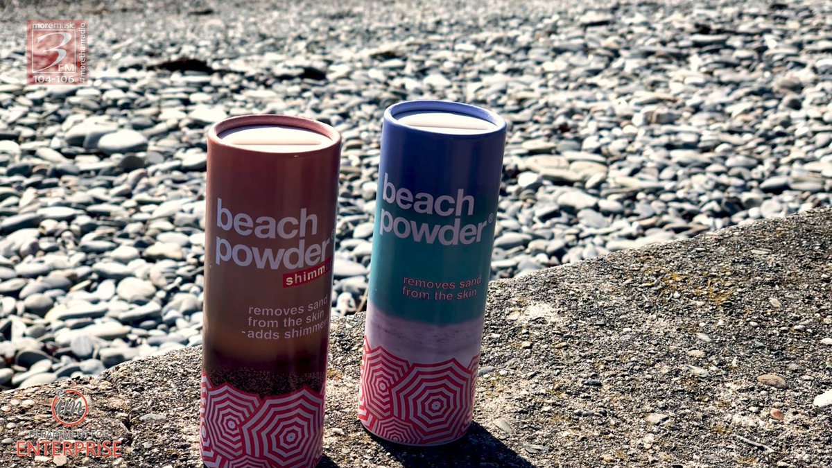 IOMDfEnterprise's tweet photo. Founder of @beachpowder  Stephanie Kelsey, discusses her new product which removes sand from skin and how support from the Department helped her to start her business. 

Watch the video below: https://t.co/Qb82SjsCT3 https://t.co/o4rXc7fkuv