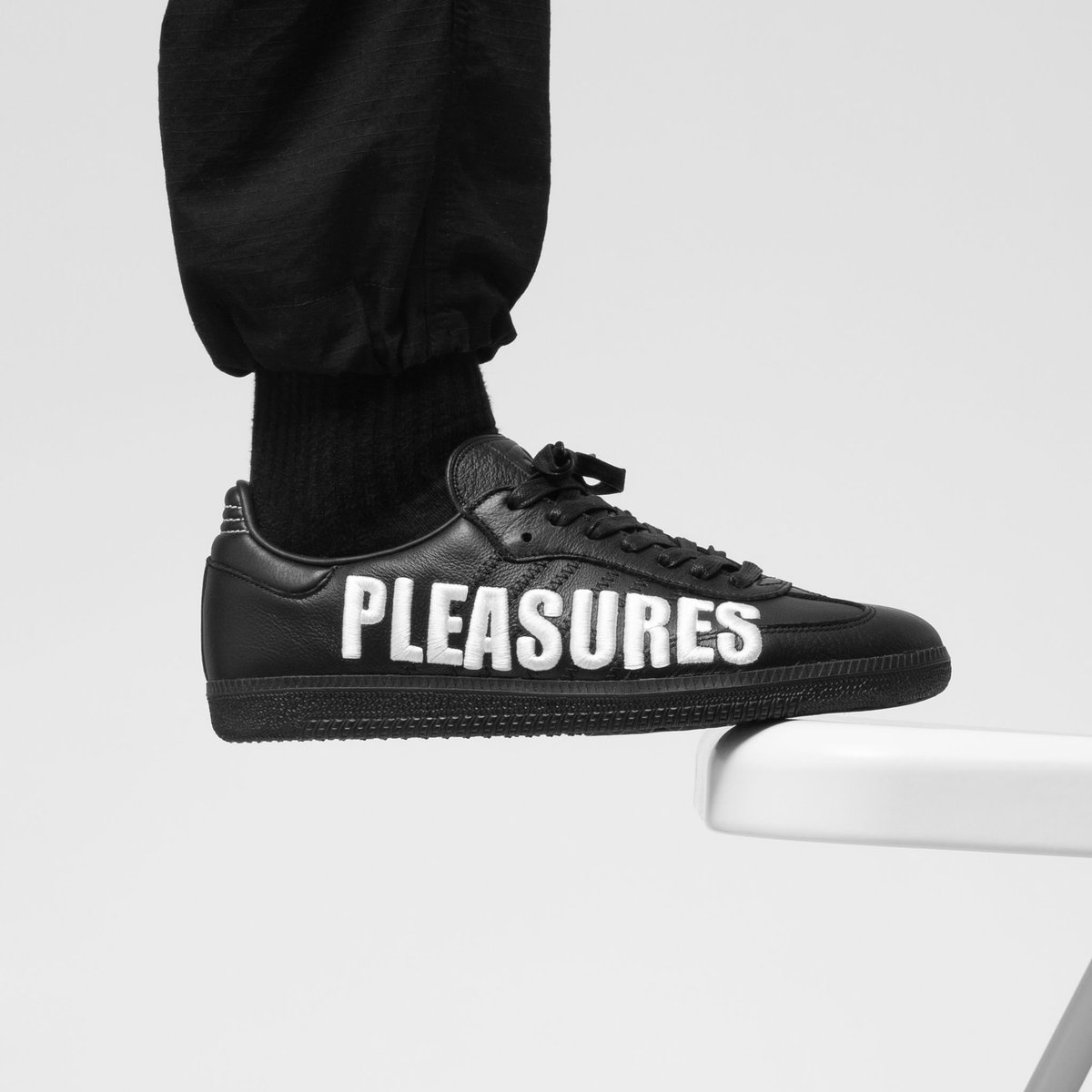 pleasures x adidas samba