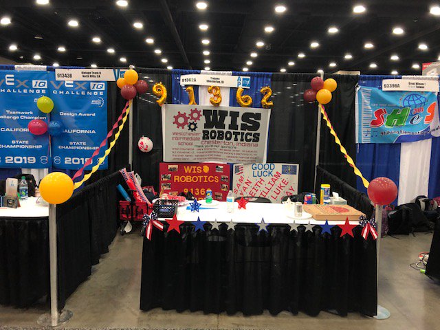 WestchesterInte's tweet image. WIS&apos;s pit area at the World Robotics Championship in Louisville, KY!

#GoRobotics