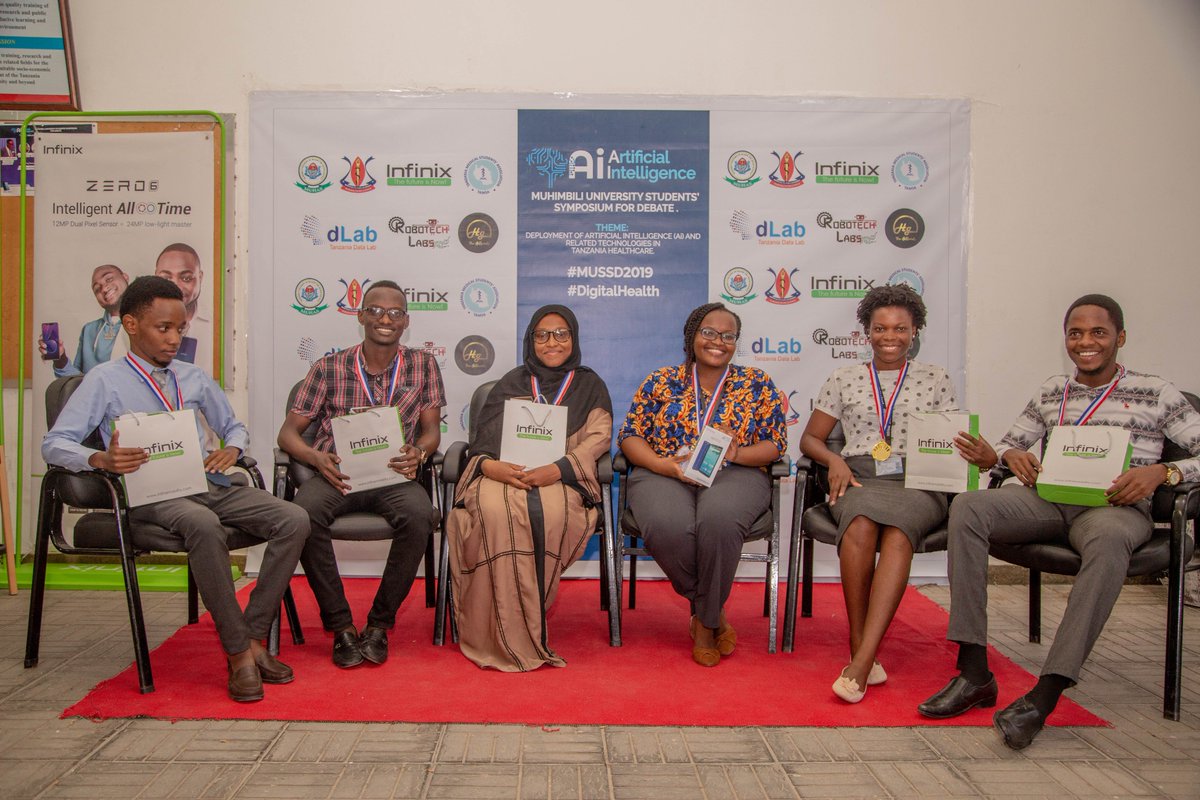 InfinixMobileTZ's tweet image. Throwback the #MUSSD2019 debate, &quot;AI in Health Issues&quot; last week, the best speaker Miss Heaven is now flexing with her #InfinixNOTE5