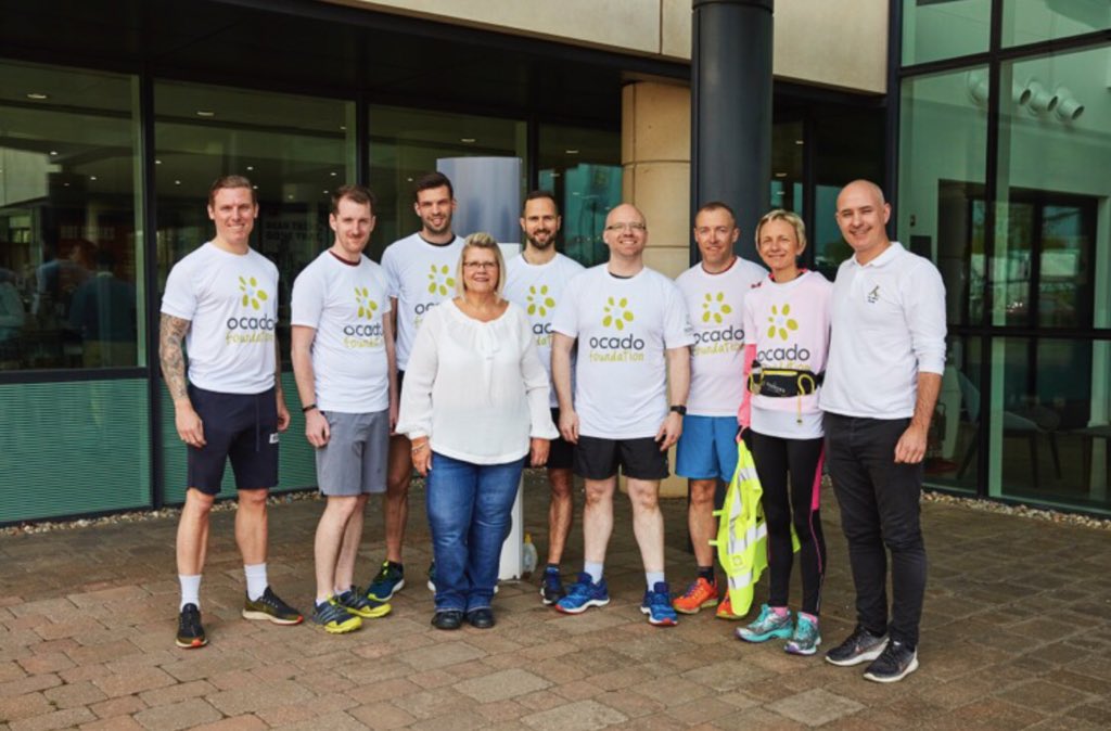 yourtown's tweet photo. A great mindful run this lunchtime with a few good people at @Ocado HQ. https://t.co/CgTGzIgf6o