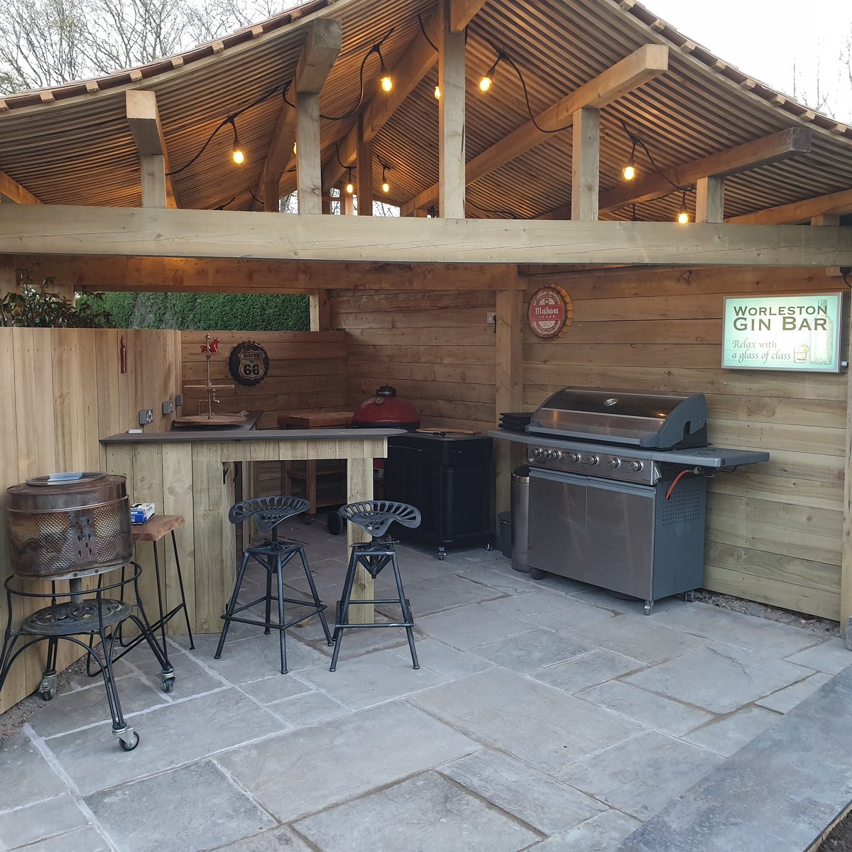 PondsPosh's tweet photo. Just finished adding this external kitchen to the previous  pond project https://t.co/S8wog7X14a