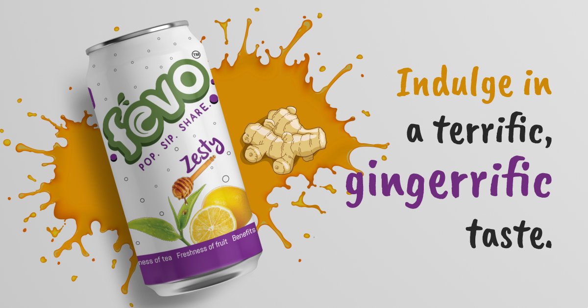 thefevo's tweet photo. Looking for a #drink with a dash of #freshness for a uniquely #rejuvenating experience? #Fevo brings you a #fizzy burst of #ginger in a #lowcalorie #beverage with no added sugar.
So get your hands on a can of Zesty #Fevo, and #pop, #sip, and #share its unique taste!
#fun https://t.co/NUoPntSFt6