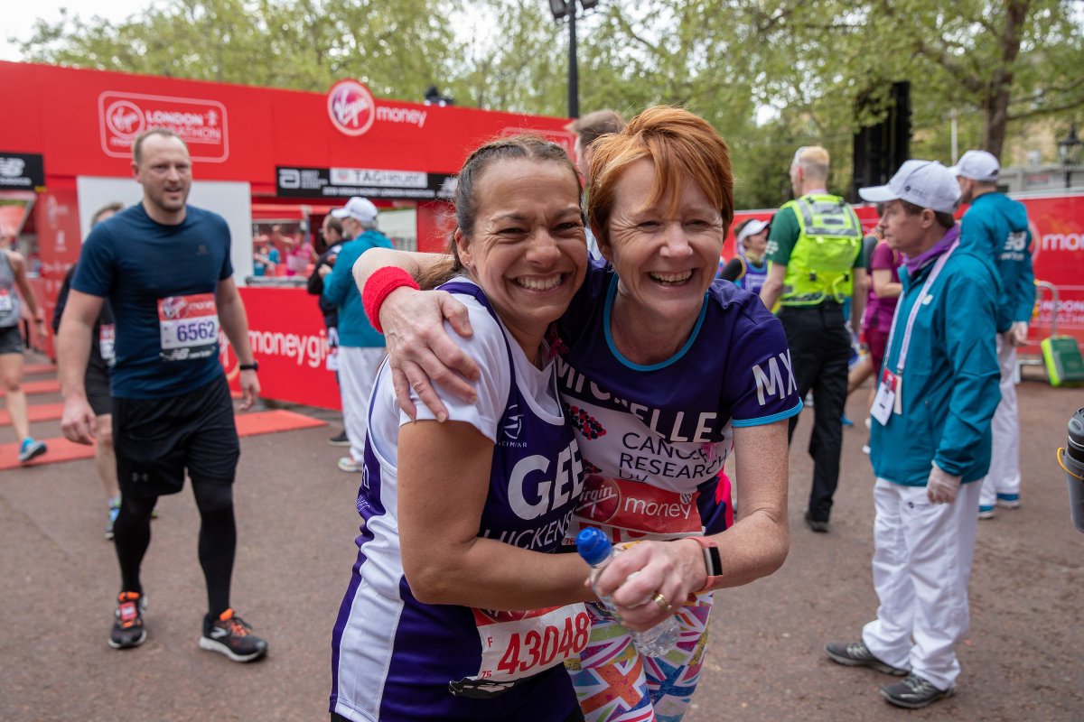 LondonMarathon's tweet photo. Crossing the finish line at the Virgin Money London Marathon is ____________

#LondonMarathon #ThanksaBillion https://t.co/USmiMN1nQj