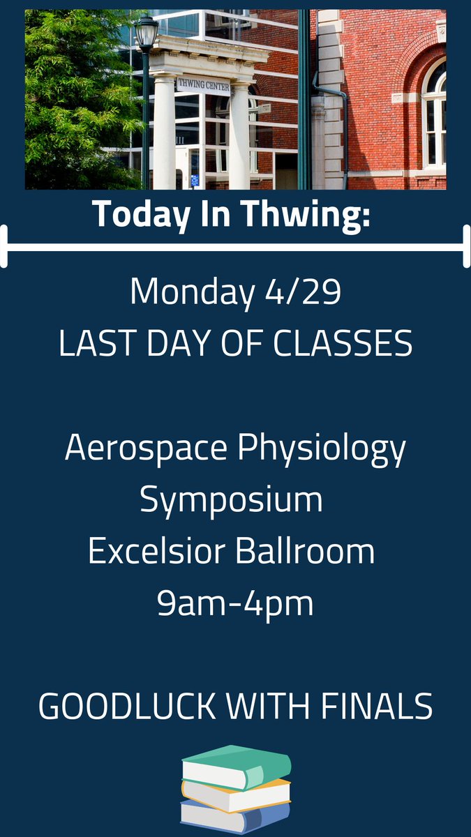 Happy Last Day Of Classes #CWRU Here's What's Happening Today in #Thwing