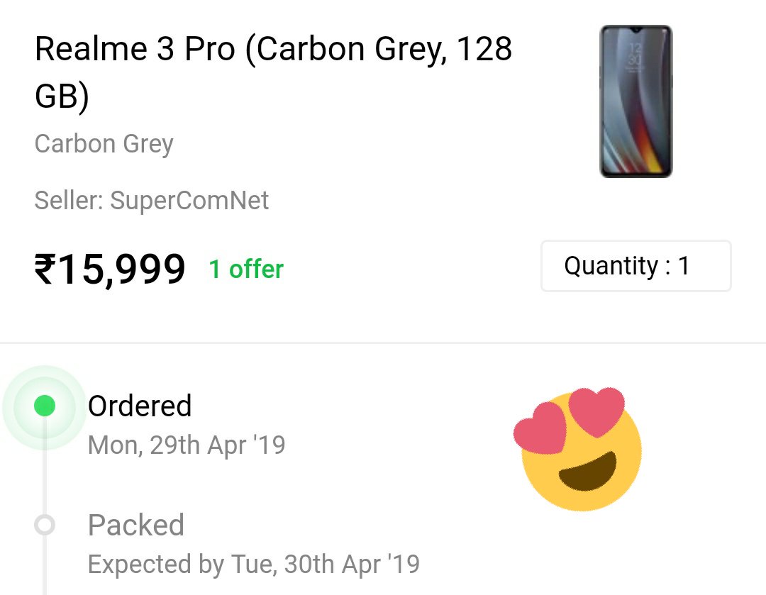 Rahul_rkverma's tweet photo. @realmemobiles @Flipkart You guys nailed it... Loving #realme3Pro #Realme Flash sale, other guys with #48mp will realise now on 1st of may what mistake they did by playing with customers emotions, 
Thanks @realmemobiles for #Qualcomm #sd710 😍😍😘😘😍😍 https://t.co/XCWoq46rNF