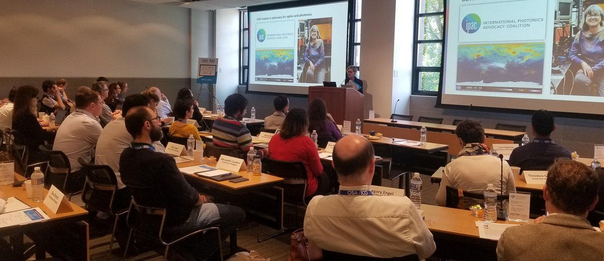 marcialesky's tweet photo. As @elizrogan welcomes the participants of the Quantum Bio-Photonics program I am thinking about how much I loved building the #OSAIncubator program but know they are in the most excellent hands of @hvwalter and am excited to see where she takes them! https://t.co/ctZi4y0dRb