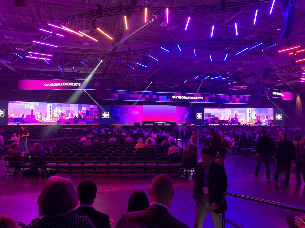 Kvalnir's tweet photo. Waiting for the general session to start.

#sasgf https://t.co/tc2QdDaPVy