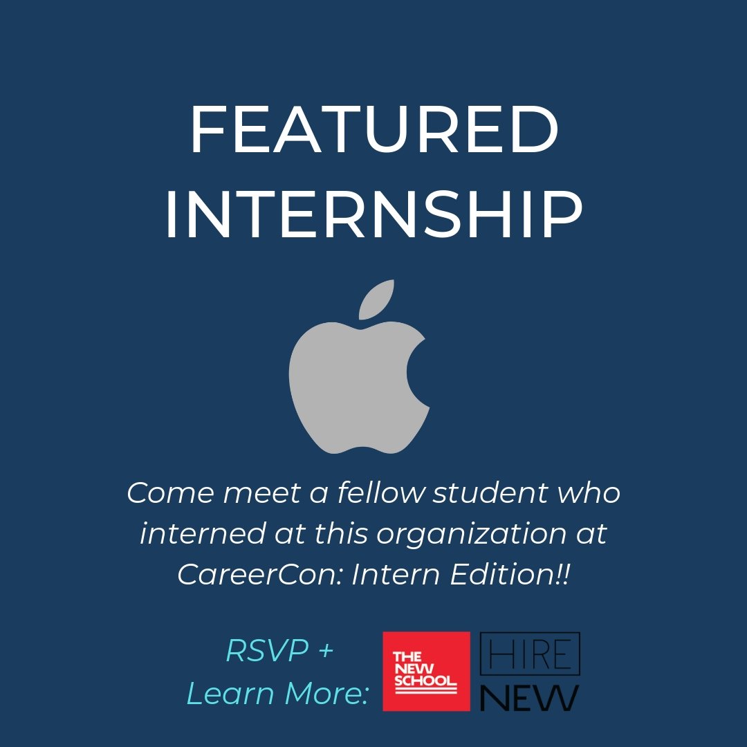 TheNewSchoolCS's tweet photo. Featured Internship!!!
@TheNewSchool  @TheNewSchoolCS https://t.co/dlTGYOjmSa
