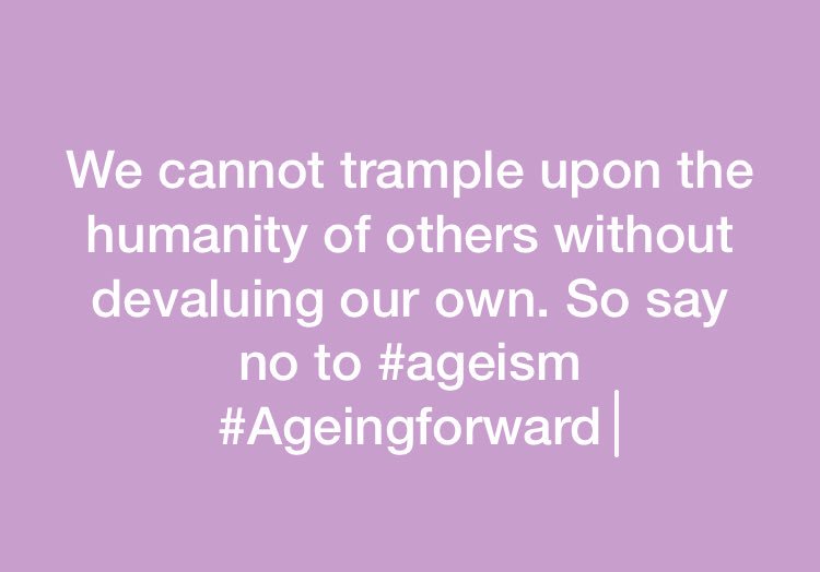 leading_age's tweet photo. Say no to ageism
#DignityForElders
#LeadingAgefoundation..... https://t.co/gMjyV3dXSw