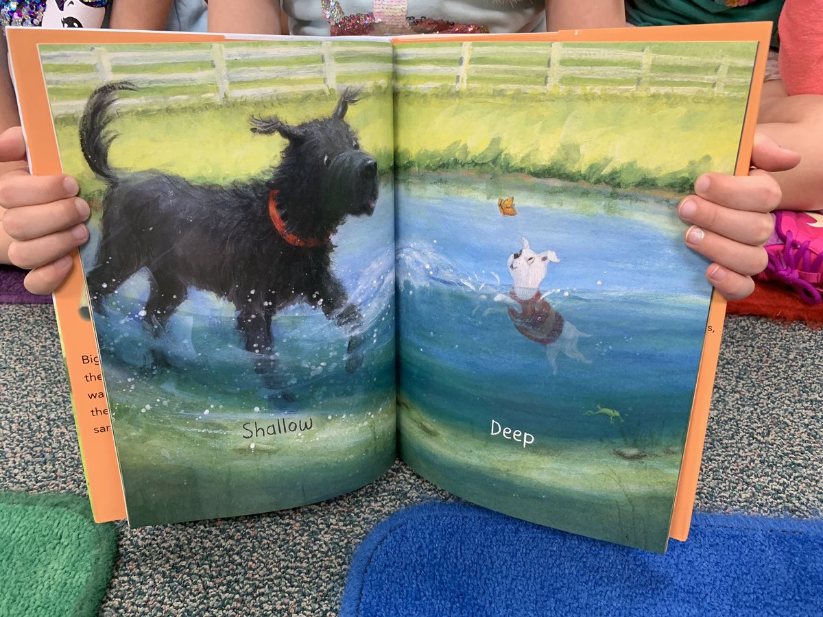 Our new favorite author and illustrator <a href="/cheryl_pilgrim/">Cheryl Pilgrim</a> so many ewes and awes....but this page was one of our favorites <a href="/rockenbaughES/">Rockenbaugh ES</a> Loved your dedication page and these friends share your love for the library and art!