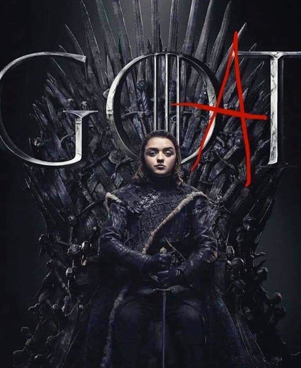 Hebegoddess's tweet photo. The future is Females #GameOfThrones #fightlikeagirl #NotToday #badassery #20nicethings #AryaStark https://t.co/ItSN336u1a