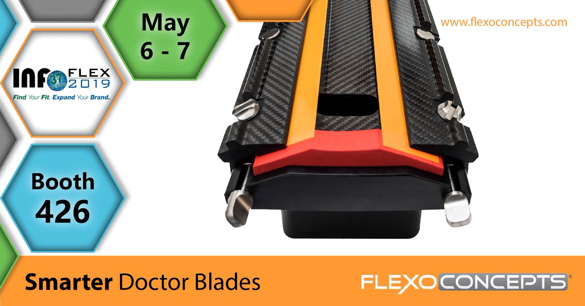 FlexoConcepts's tweet photo. Next week, catch our team in New Orleans for #INFOFLEXO2019! We can't wait to see new &amp; familiar faces at the show &amp; dive deeper into the #DoctorBlade innovations that have helped hundreds of printers improve print quality, safety and profitability. See you in NOLA! https://t.co/1xuEuFJlNr