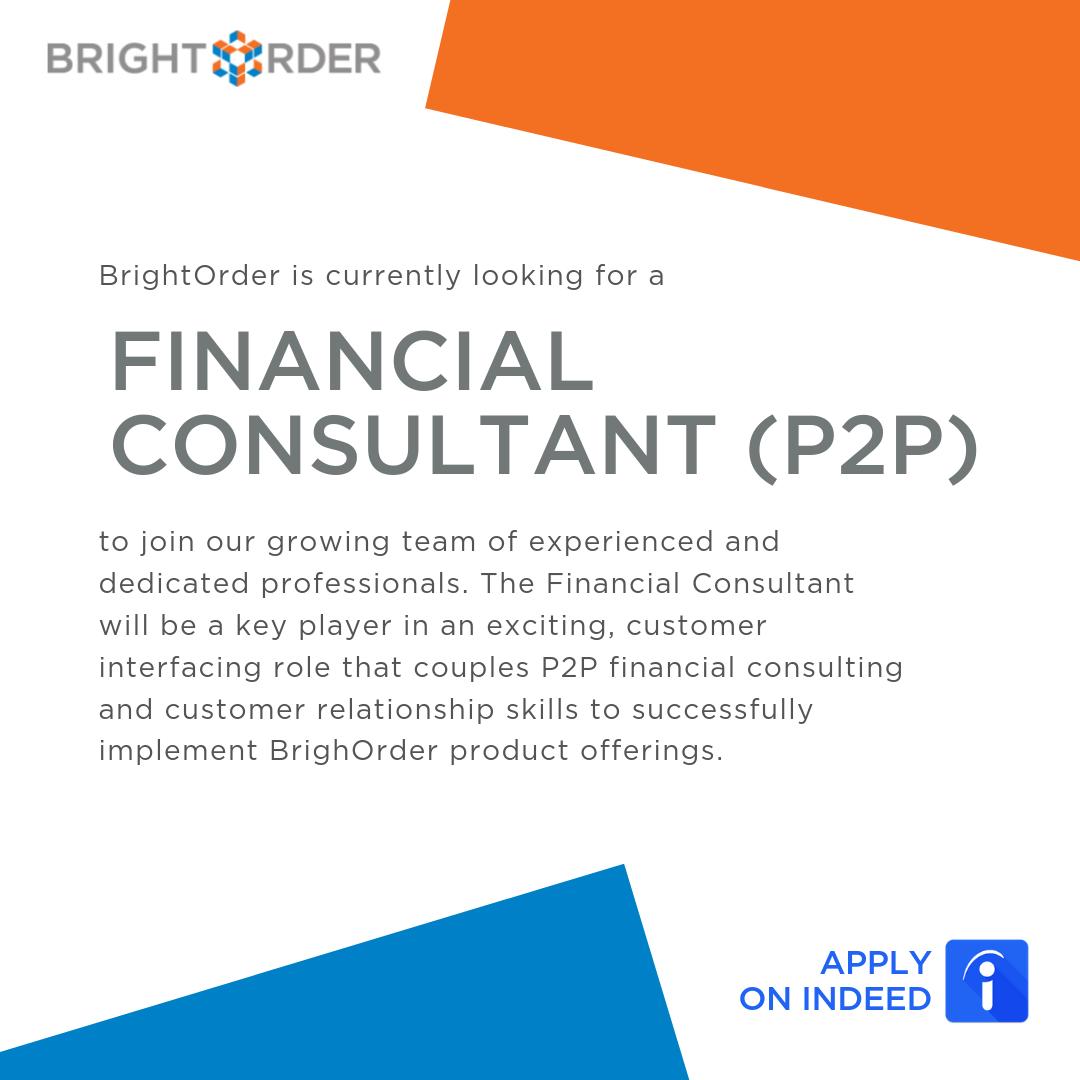 Brightorder Inc On Twitter We Re Hiring Brightorder Is Looking For An Oracle P2p Financial Consultant To Join Our Growing Team Of Dedicated Professionals Apply Now Https T Co 0gnnuopfin Careers Employment Fulltime Logistics