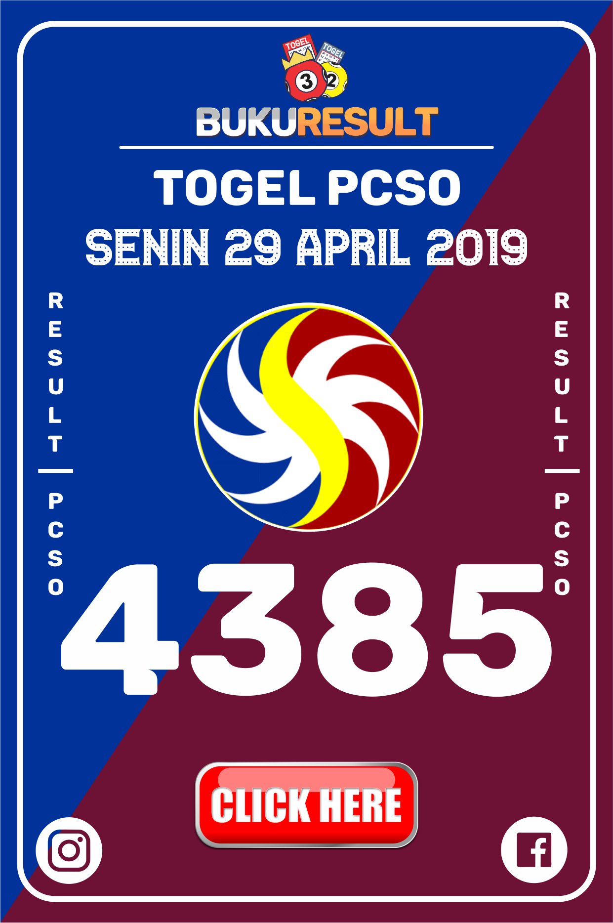 Buku Result Nomor Togel On Twitter Result Togel Pcso Hari Senin 29 April 2019 Https T Co Syqmu6ehrx Bukuresult Togelpcso Resultpcso Resulttogel Livedraw Pcso Https T Co Zmbccjcetk