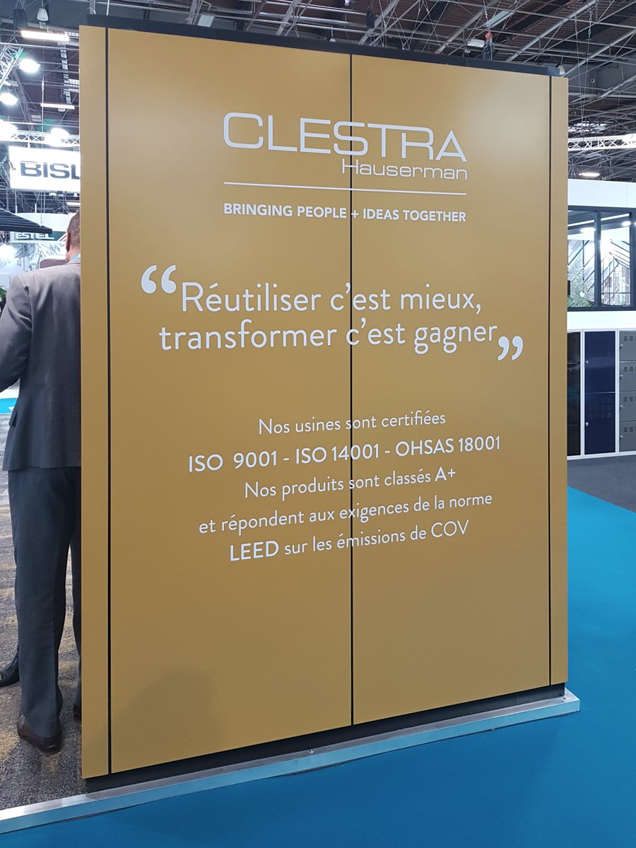 Last week ended the 2019 edition of Workspace Expo.
Thank you all for being here !
The CLESTRA Paris team was delighted to welcome you on the booth.
We invite you to meet us for a new edition next year!
#flexible #solutions #sustainable #acoustic #phonebooth #clestrashop #clestra