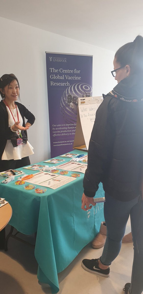 Have you visited our stall today? We'll be back tomorrow at 11am for you to "make your own jelly bean vaccine" and discuss the benefits of vaccines with our researchers! #WorldImmunisationWeek #VaccinesWork