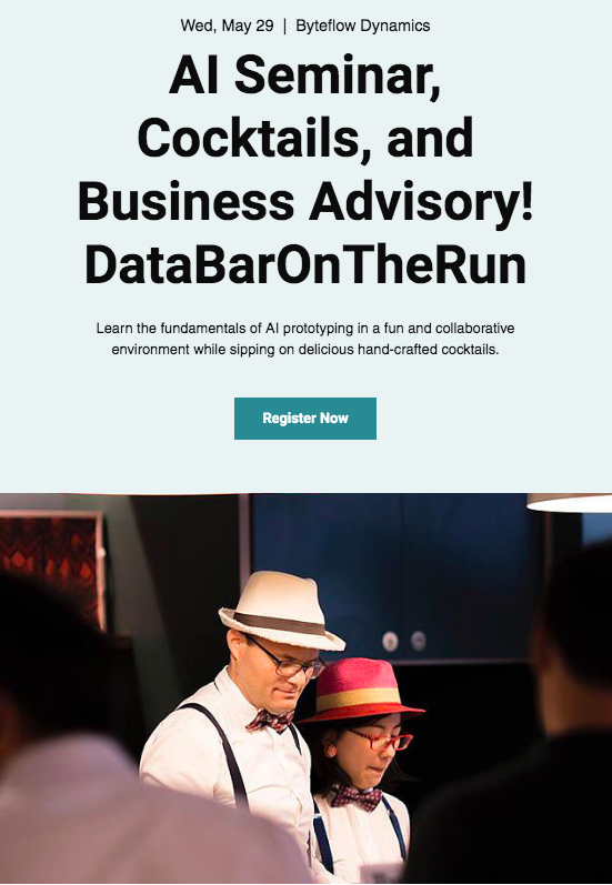 Byteflows's tweet photo. There are many ways on how Byteflows can help you to improve your business. AI Seminar, Cocktails, and Business Advisory! DataBarOnTheRun https://t.co/nDzPDAGiw9
#DataScience #MachineLearing #Automation #AI #DataScraping #coding #instabigdata #DeepLearning #Blockchain https://t.co/yDeVSVoR3p