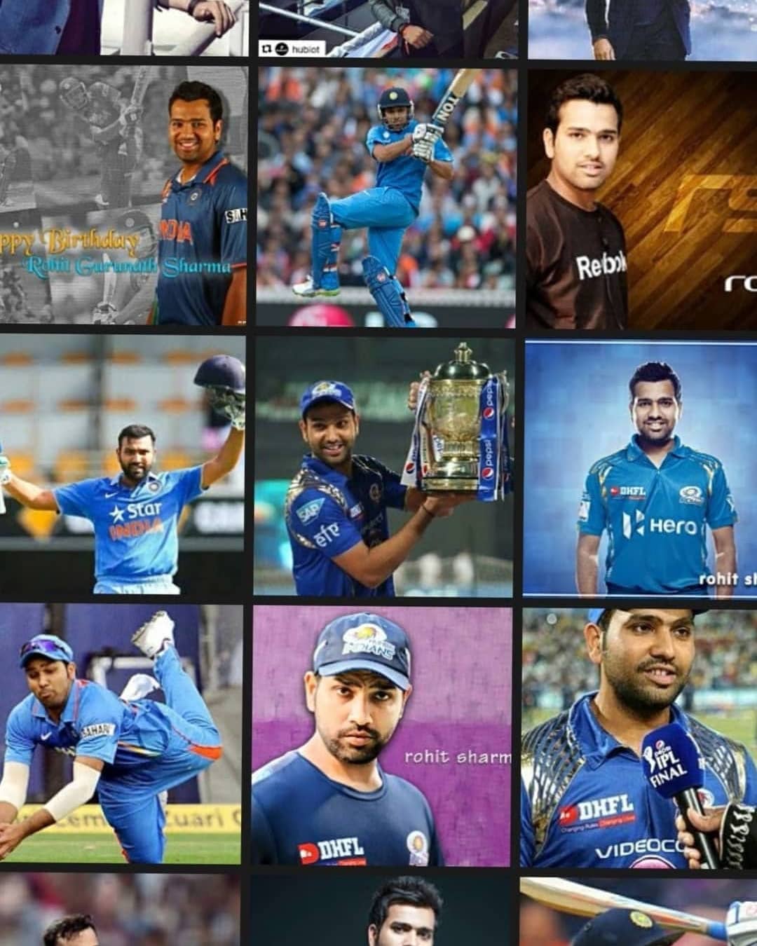  Happy birthday Rohit sharma my favorite  player 