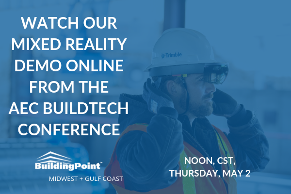 Our own Nick DiBitetto and Chad Williams will deliver a live demo on MR from this week's AEC BuildTech in Chicago. The demo is scheduled to take place at noon Thursday at the expo. However, if you can't make it, you can still watch live online. Register ➡️ bit.ly/2V5vgmI