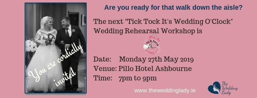 Have you thought about the finer details when getting married? If you are having a wedding celebrant, do you know how to personalise your ceremony your way? So it is tailored totally for you? Check out my upcoming event for more details #brides #weddings eventbrite.ie/e/tick-tock-it…