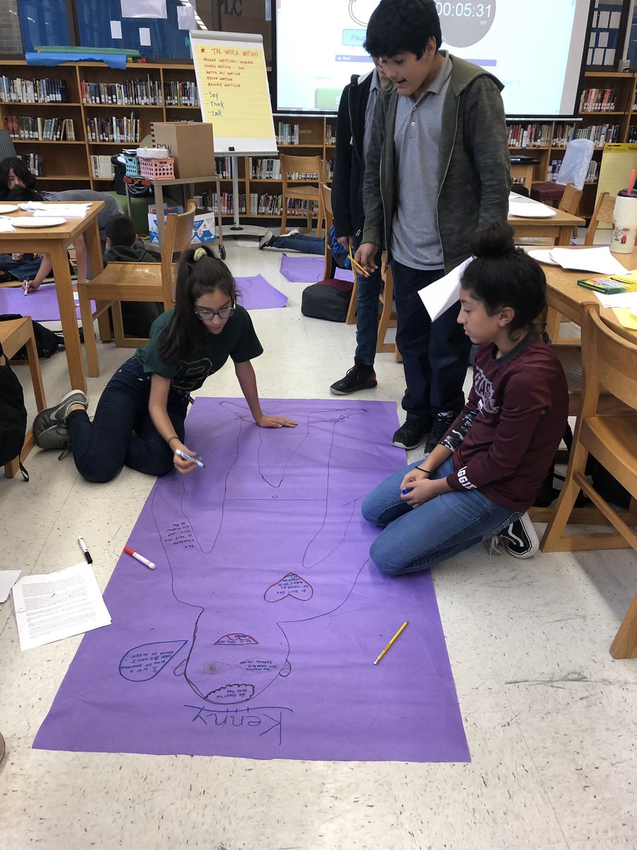 RD_ROBERTS's tweet image. A room full of reading rockstars at Brown Middle School working on body biographies. @bmsdobies @McAllenISD #longliveliteracy #learningisloud