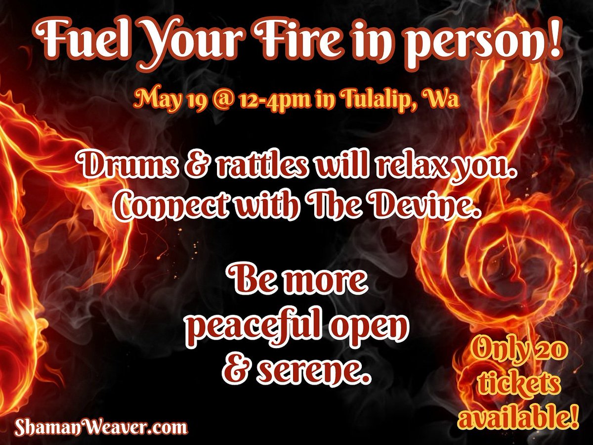 #FeelTheBurn w/ therapeutic #drumming, rattling & #journeying : bit.ly/2TWDUiM .  Come to Tulalip. Fuel your goals, mindset, creativity, individuality. Get help from #TheUniverse. Overcome obstacles & change your mindset. #events #inperson #tulalip #tulalipwa #washington