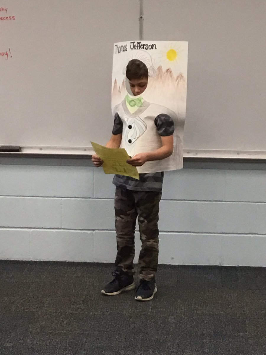 Students’ biography book reports are knocking my socks off! <a href="/prairie512/">Prairie Elementary</a>