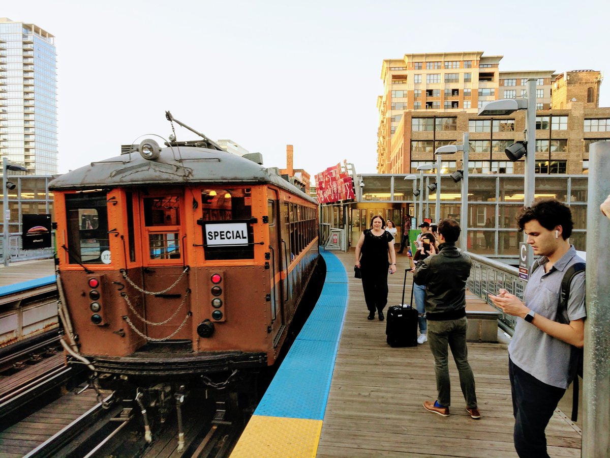 cta's tweet photo. Join us about our century-old 4000-series cars for a special fundraiser to support the preservation and restoration of historic Chicago transit equipment by CTA’s Heritage Fleet and the Fox River Trolley Museum! https://t.co/hIwIKNGIMb https://t.co/y3RhofGBr3