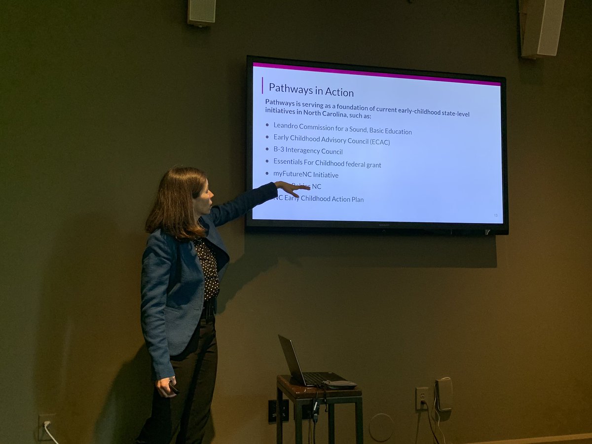 myFutureNC's tweet photo. Mandy Ableidinger of @ncecf & @RPlanchard of @ncdhhs spoke about NC’s Early Childhood Action Plan to ensure that every child gets a healthy start & develops to full potential.
Check out this Data Dashboard to track NC’s progress on each goal:
https://t.co/Q4qULOCJfU
#BridgeNC https://t.co/1SeLH8cD4w