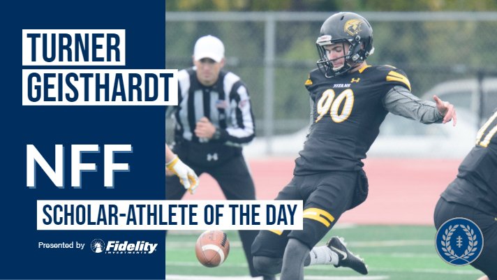 National Football Foundation (@nffnetwork) on Twitter photo The NFF Scholar-Athlete of the Day, presented by <a href="/Fidelity/">Fidelity Investments</a>, is <a href="/UWOshkoshTitans/">UW-Oshkosh Athletics</a> P/K and Kinesiology major <a href="/T_Geisthardt09/">Turner Geisthardt</a>
#FootballMatters The NFF Scholar-Athlete of the Day, presented by <a href="/Fidelity/">Fidelity Investments</a>, is <a href="/UWOshkoshTitans/">UW-Oshkosh Athletics</a> P/K and Kinesiology major <a href="/T_Geisthardt09/">Turner Geisthardt</a>
#FootballMatters