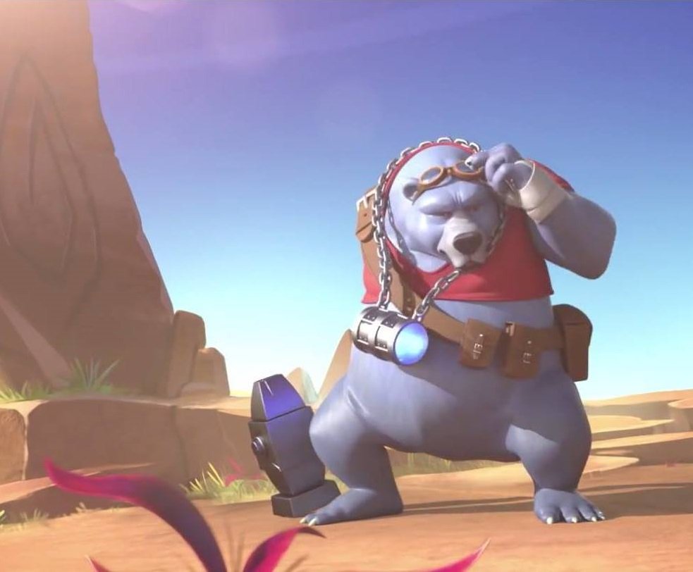 LLoTGame's tweet image. Exiled by his tribe for having decided to befriend a non-WindBër, Makino has become Veroline’s sworn protector. If by SunPops the giant beast is at best grumpy and ill tempered, he still passes for an angel when compared with his NightFalls self.

#LLoTGame #LoreMonday