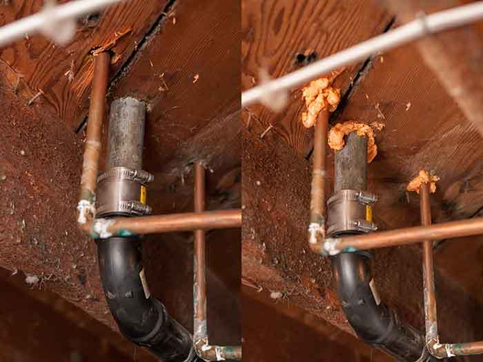CrawlPros's tweet photo. "It may also be necessary to seal the subfloor when holes for electrical wires and plumbing have are open or have cracks." https://t.co/EX7z9x2FJY #freezingpipes #CrawlSpace https://t.co/iA0dsJ6mnF