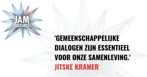 Inclusie gaat over meedoen. Over diversiteit. Over co-creatie. Praten en reflecteren zijn belangrijk. In actie komen ook. Deel jouw inzichten op social met #jamcultures, dan kan iedereen ervan leren.  <a href="/jitskekramer/">Jitske Kramer</a> <a href="/HumanDimensionJ/">HumanDimensions</a> #inclusie #diversiteit  ow.ly/jWmX50puG2t
