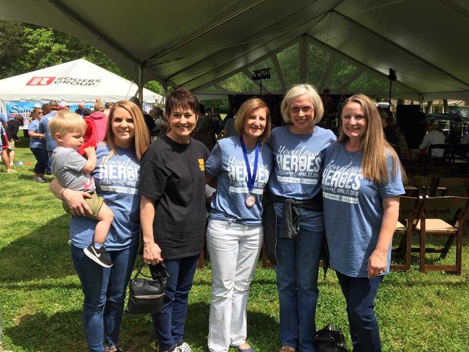 Help us congratulate Mrs. O'Hara. She was honored and recognized on Saturday by Hendersonville Rotary Club as our Hawkins Hometown Hero!  👏