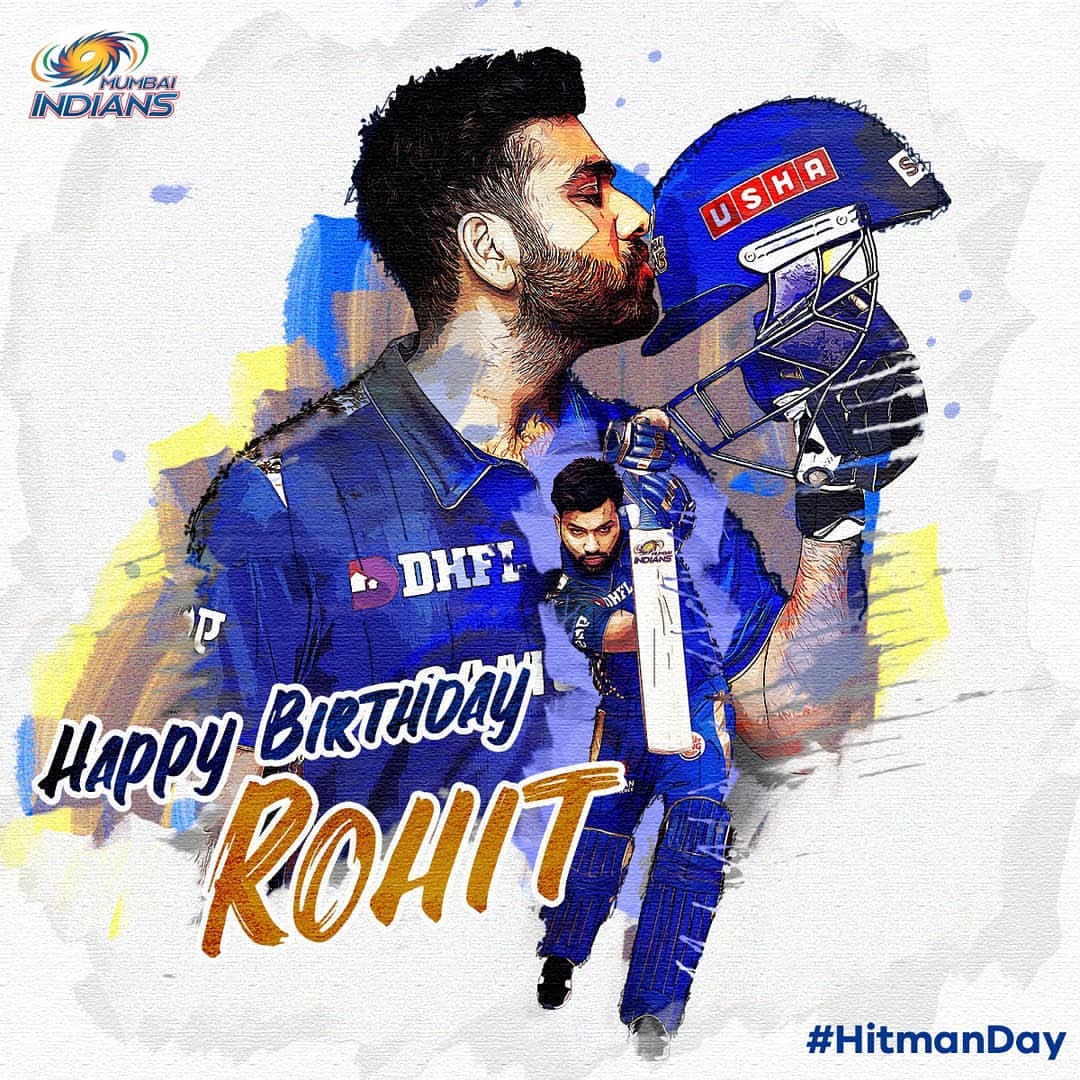 Happy birthday Hitman Rohit Sharma  You are greatest player in the world.   