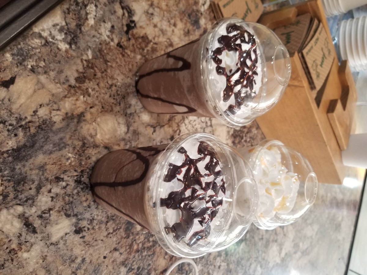 creamnsugarcoff's tweet photo. Need an afternoon pick me up? Try one of our frozzacinos available in Chocolate Mocha or Caramel. #coffeehouse #columbiasc #frapps https://t.co/cWk8dwgHbU