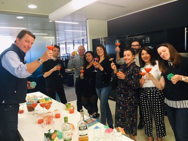WeAreAdaptive's tweet photo. Hey! Did you know we are now 200+ employees? Huuuuuge success for us that deserved to be celebrated in all our offices! 💃🍹
#WeAreAdaptive #Adaptiveteam #WeAre200 https://t.co/HNHHrxA4dK