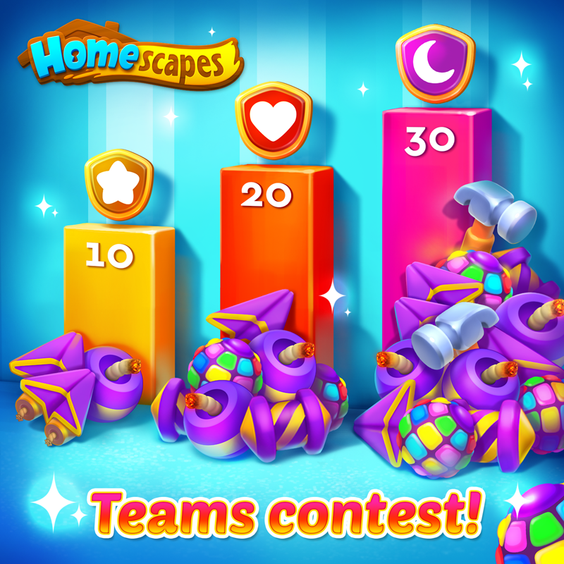 Homescapes on Twitter "How big is your team? Submit a screenshot of